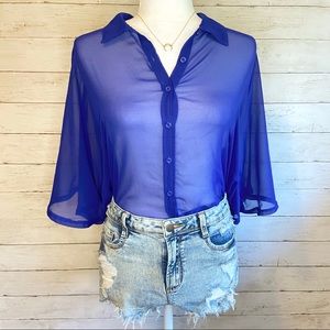 Blue Spring Top Forever 21